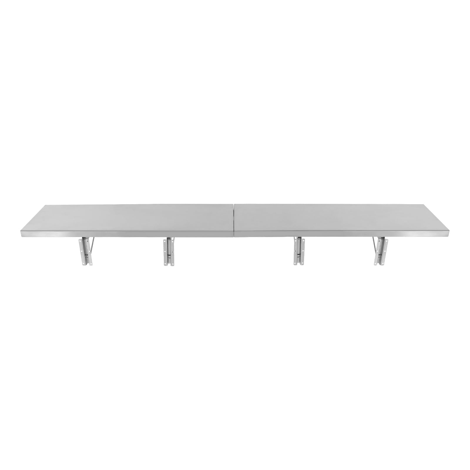 TrueyEssence Folding Concession Shelf 72" L x 12" W, Stainless Steel Food Serving Shelf Wall Mounted Floating Shelving for Concession Window Food Truck Home Restaurant Garage