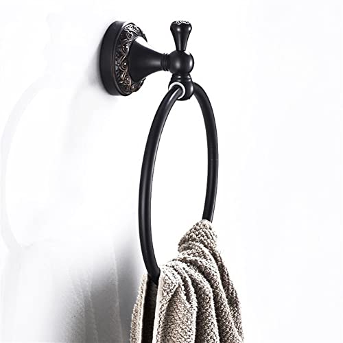 Towel Rails, Towel Racks, Bath Towel Holder,Bathroom Hand Towel,Bronze Brushed Towel,Retro Towel Rack,Bathroom Round Towel Holder Practical