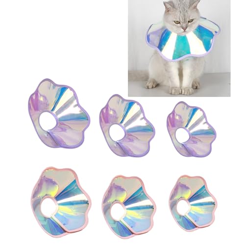 PASNMKvn AntiBite Injury Elizabethan Collar for Cats Dogs Safe Waterproofs Collar Pet Wound Recovery Licking Kitten Collar