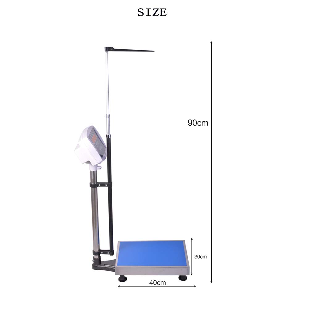 Electronic Scales, Height and Weight Scale, Eye Level Digital Physician Scale, Digital Doctor Medical Scale(110kg with Height)