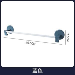 Bathroom shelf, towel rack, punch-free high-end rag浴室置物架毛巾架免打孔高档抹布挂架卫生间加厚放毛巾杆简约 Kitchen accessories