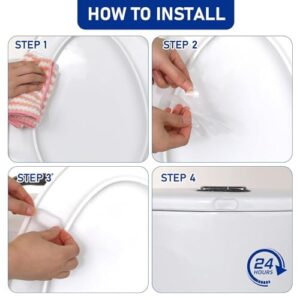 Bidet Toilet Seat Bumper,20Pcs Toilet Lid Bumper,Transparent Silicone Toilet Lid Bidet Replacement Bumper