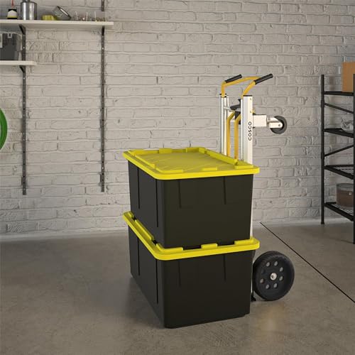 COSCO 12253BBY1E Next Generation 3-in-1 Folding Toe Plate Hand Truck, 800/1000 Pound Weight Capacity, Yellow