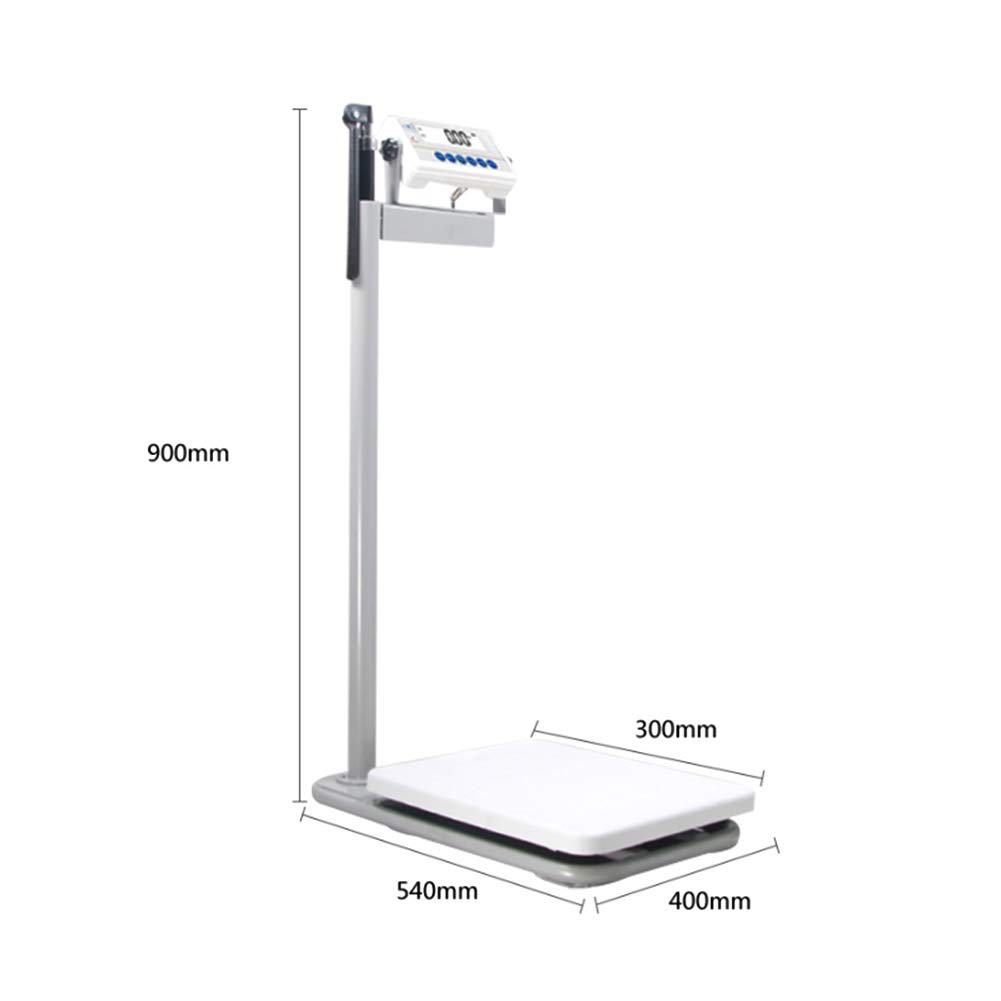 Digital Health Scale with Height Rod, Electronic Height and Weight Physician Scale Capacity,200kg Capacity