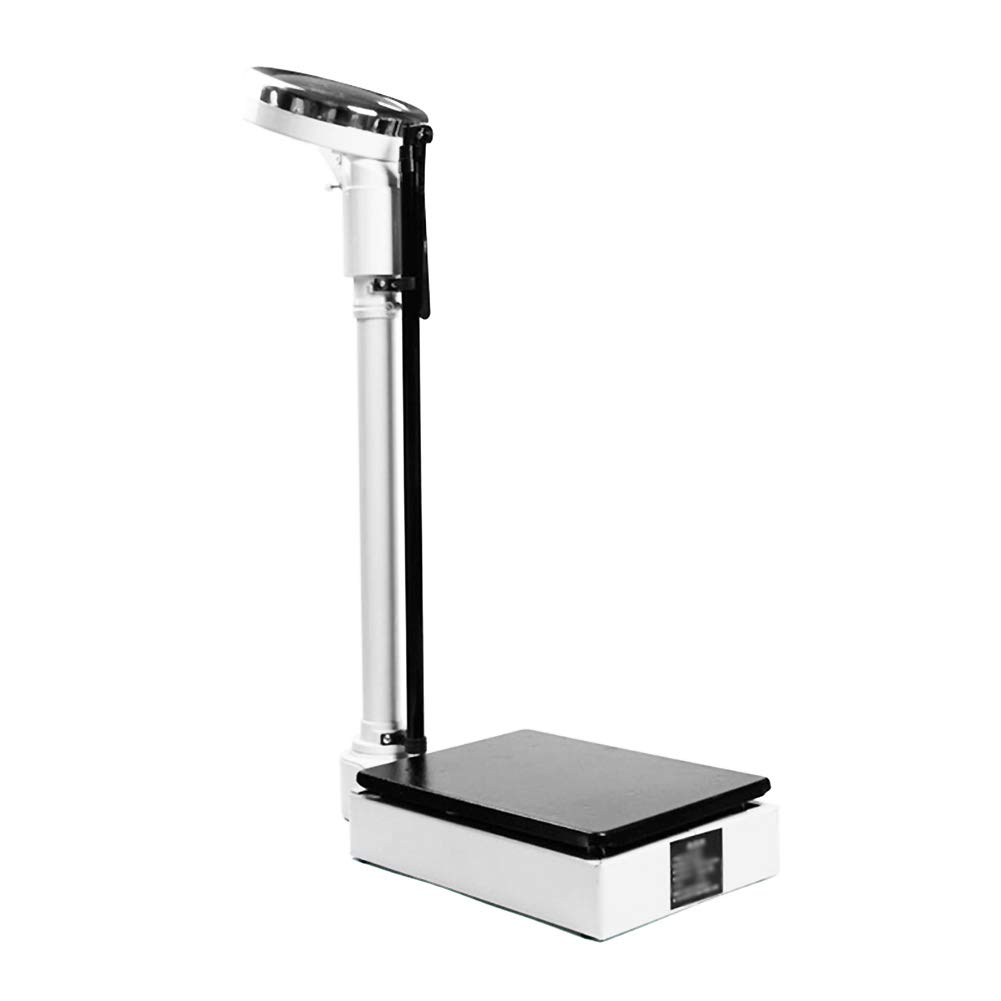 Digital Clinical Scale, Mechanical Height Rod, Height and Weight Scale Medical Mechanical Scales Measuring Weight Height(120kg)