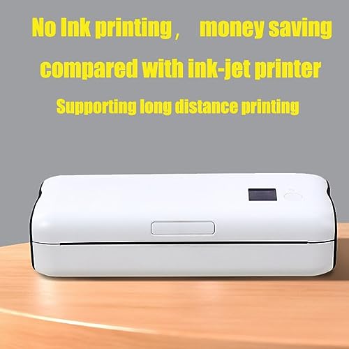 Jectse Portable Thermal Printer, Rechargeable A4 Thermal Printer Bluetooth Thermal Printer with Thermal Paper, Inkless Printer for Travel Home