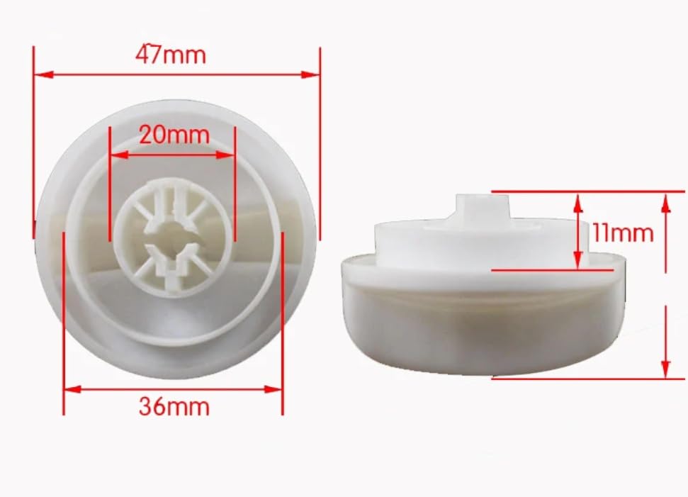 Plastic washing machine, dryer selector, washing machine timer control knob