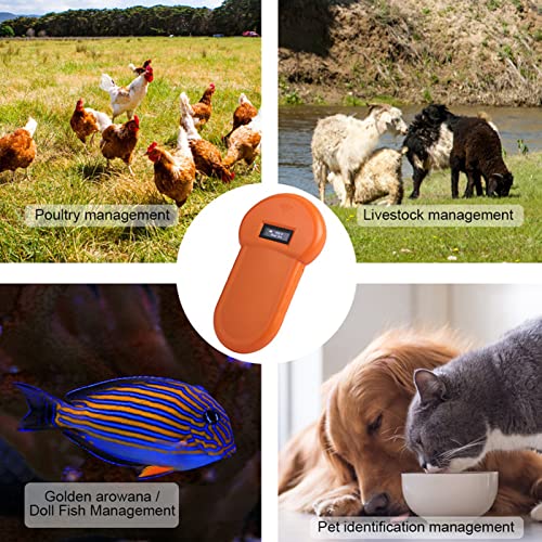 134.2Khz Microchip Scanner - Handheld RFID ID Reader for Animal Identification ISO 11784/85 Compatible