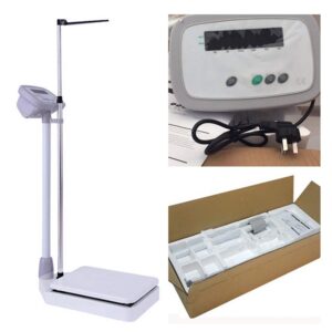 Digital Health Scale with Height Rod, Electronic Height and Weight Physician Scale Capacity,200kg Capacity