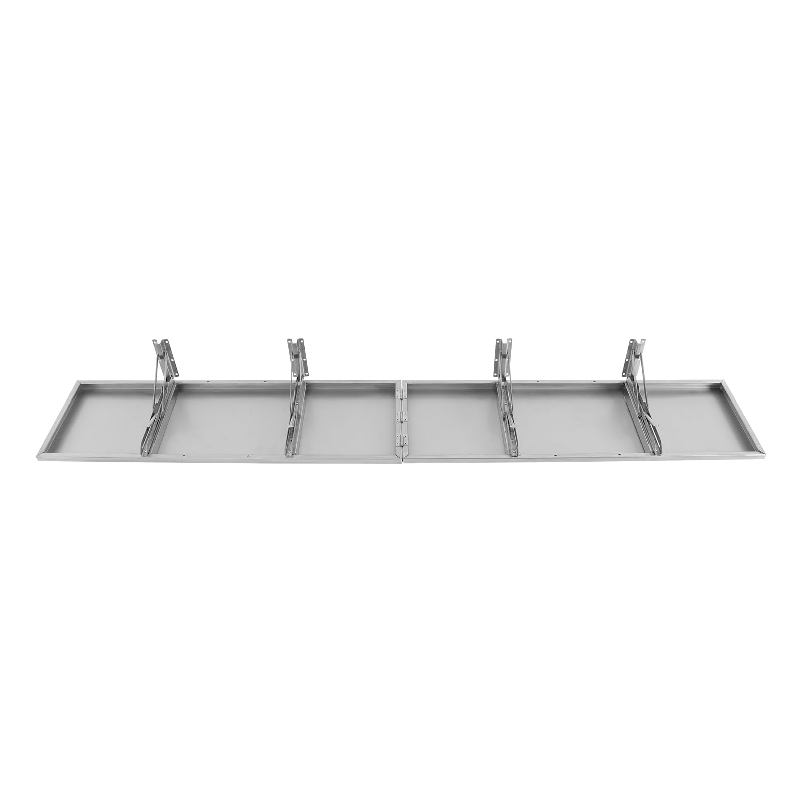 TrueyEssence Folding Concession Shelf 72" L x 12" W, Stainless Steel Food Serving Shelf Wall Mounted Floating Shelving for Concession Window Food Truck Home Restaurant Garage