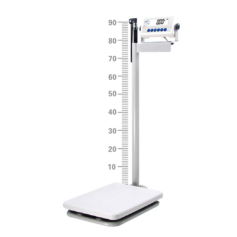 Digital Health Scale with Height Rod, Electronic Height and Weight Physician Scale Capacity,200kg Capacity