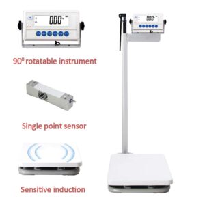 Digital Health Scale with Height Rod, Electronic Height and Weight Physician Scale Capacity,200kg Capacity