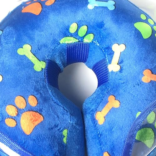 PASNMKvn Stop Licking and Biting Inflatable Collar Protective Cone for Pets Clear Baffle for Visibility for Post