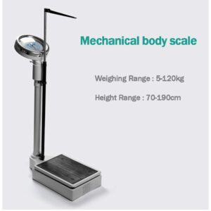 Mechanical Scale Height and Weight Scale Adult Child Physical Examination Instrument Oversized Dial Easy to Read