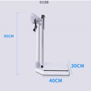 Digital Health Scale with Height Rod, Electronic Height and Weight Physician Scale Capacity,200kg Capacity