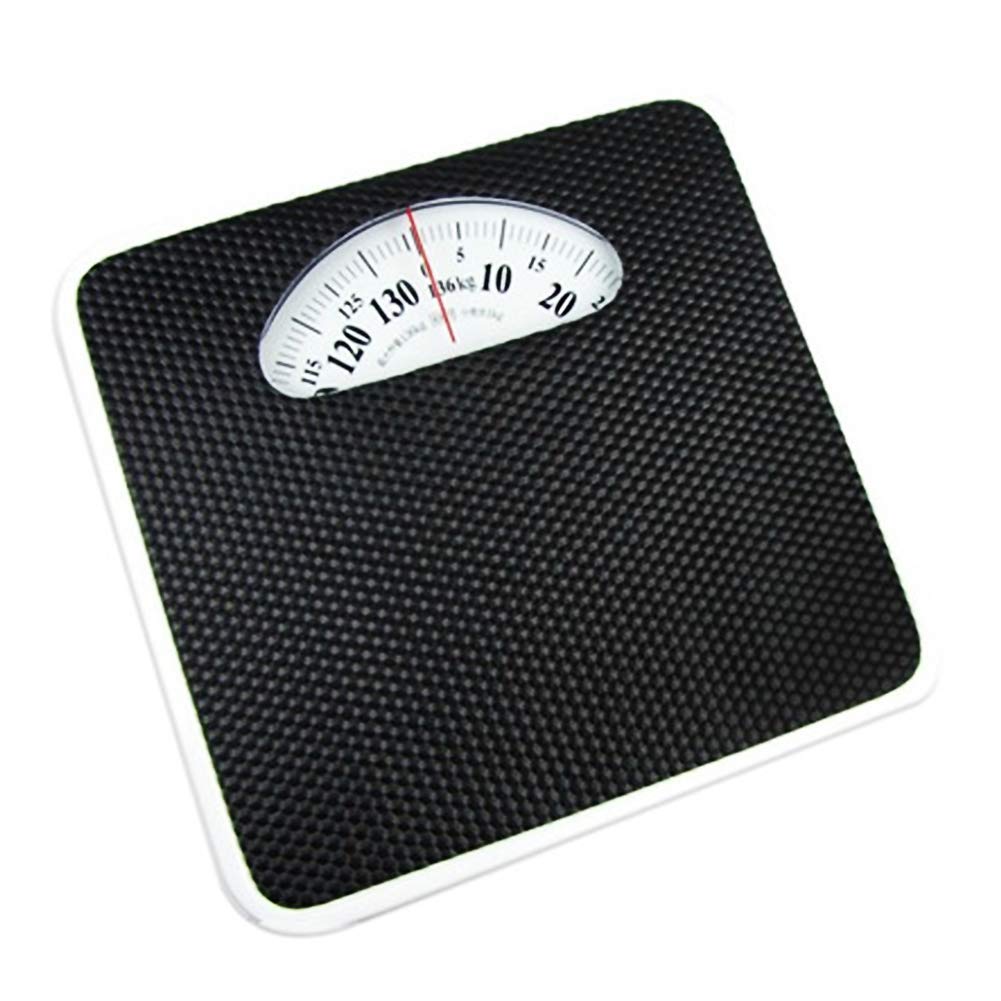 Professional Analog Bathroom Scale, 300lb/136kg Capacity Extra Large Mechanical Dial Heavy Duty Professional Accurate(Black)