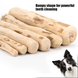 Wooden Dog Chews, Coffee Tree Dog Chews, Wooden Bones for Big Dogs, Wooden Chew Toys for Dogs - Dental Cleaning Stress Relief Toys (7.3in)