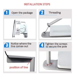 Digital Health Scale with Height Rod, Electronic Height and Weight Physician Scale Capacity,200kg Capacity