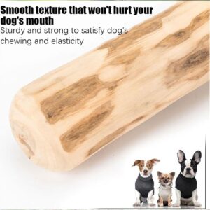 Wooden Dog Chews, Coffee Tree Dog Chews, Wooden Bones for Big Dogs, Wooden Chew Toys for Dogs - Dental Cleaning Stress Relief Toys (7.3in)