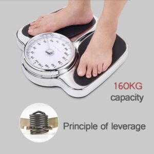 Scales for Body Weight, High Accuracy Modern Mechanical Dial Scale, Analog Bath Scale, with Non-Skid Surface