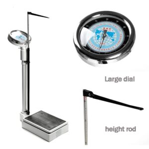 Mechanical Scale Height and Weight Scale Adult Child Physical Examination Instrument Oversized Dial Easy to Read