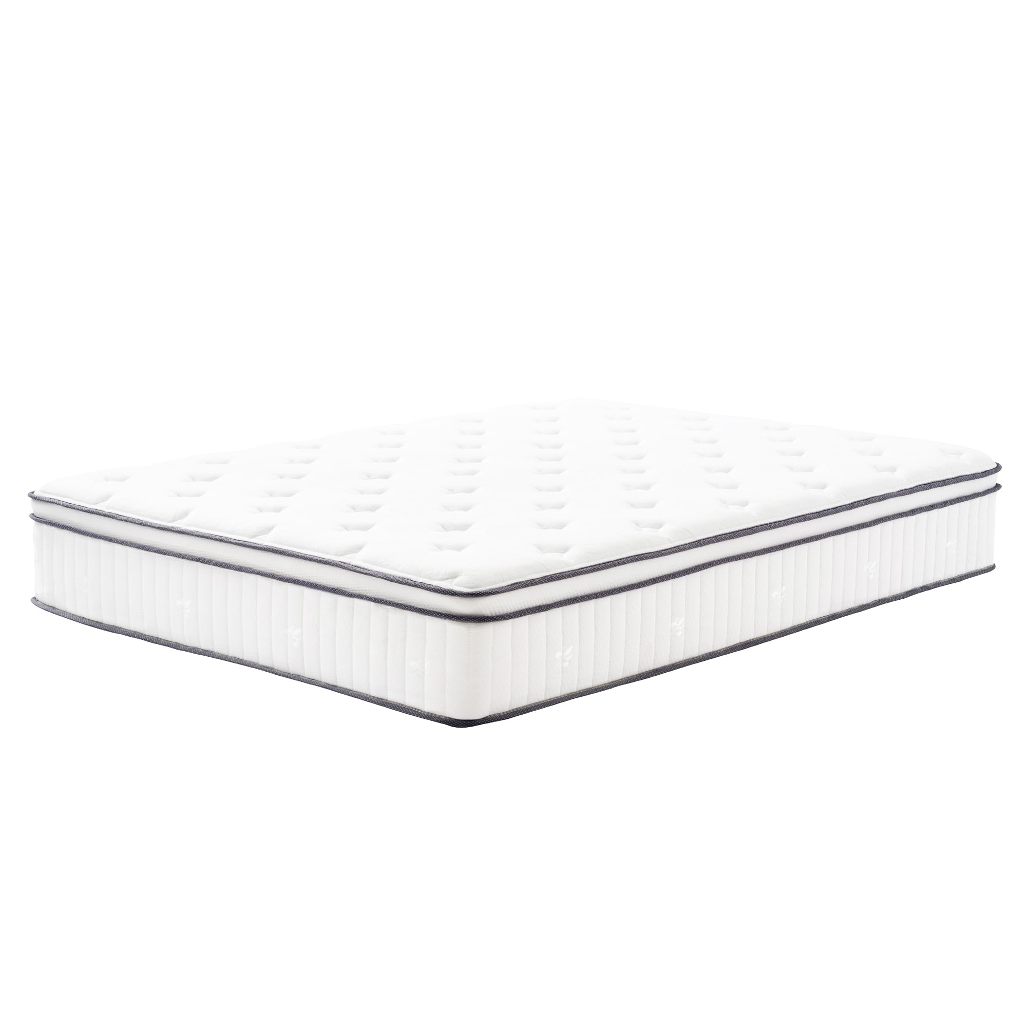 mikibama King Size Mattress, 14 Inch Hybrid King Mattress in a Box,King Bed Mattress with Memory Foam and Pocket Spring,Tight Top Medium Firm Feel, 76"*80"*14"