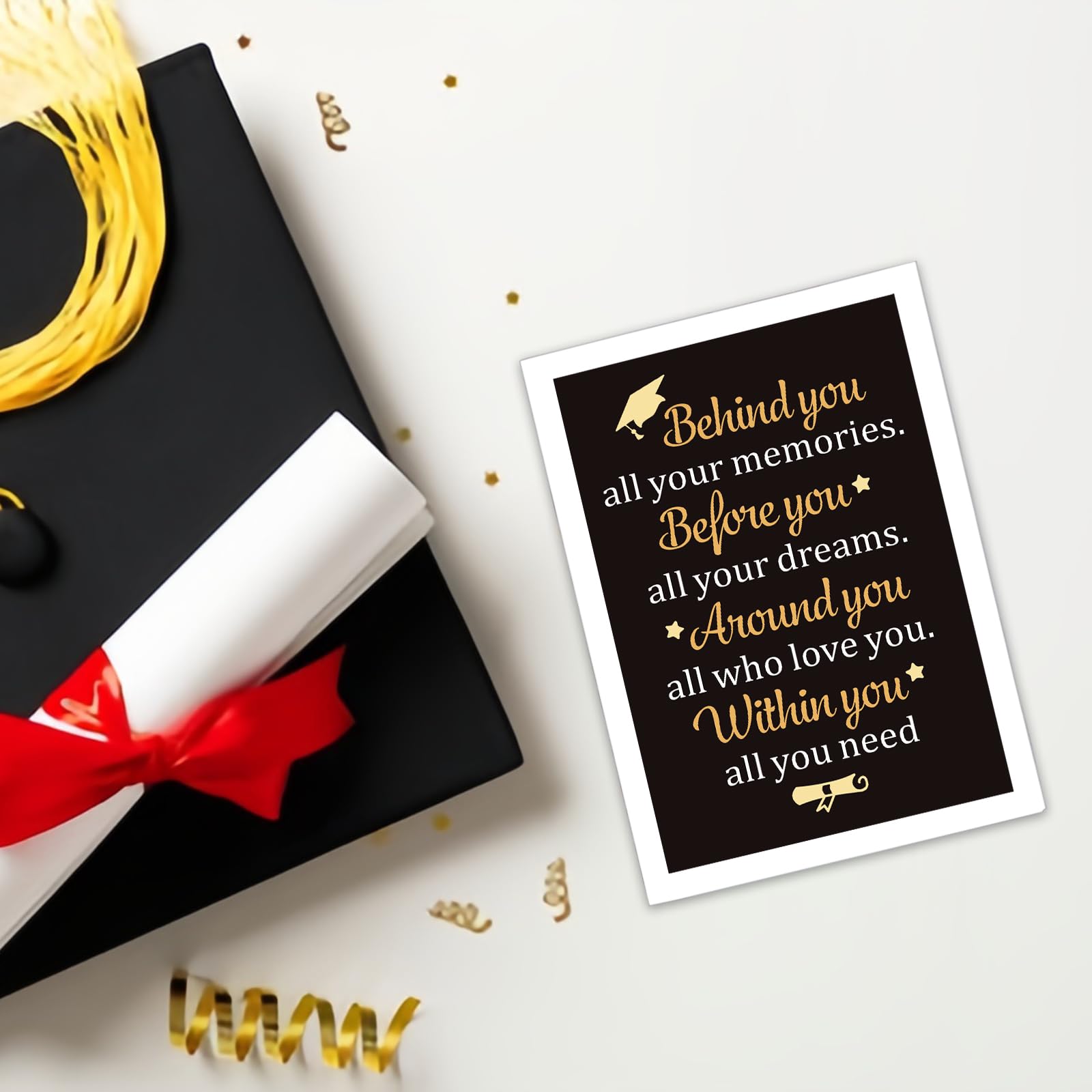 Senior 2025, Class of 2025, Graduation Gifts for Her Him, College Graduation Gifts for Women Men High School Graduation Gifts for Her Him Nurse Master Daughter Son Degree 2025 Graduation Decorations Card