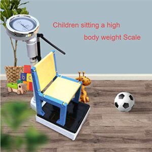 Bathroom Mechanical Scale Professional Height and Weight Scale Oversized Dial, A Health Detector with A Chair