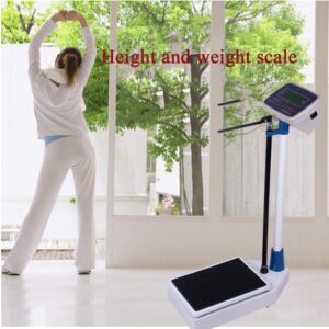 Digital Health Scale with Height Rod, Electronic Height and Weight Physician Scale Capacity, 150kg Capacity