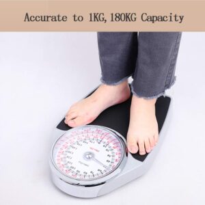 397lb/180kg Capacity Extra Large Mechanical Dial Heavy Duty Professional Accurate Body Weight Scales