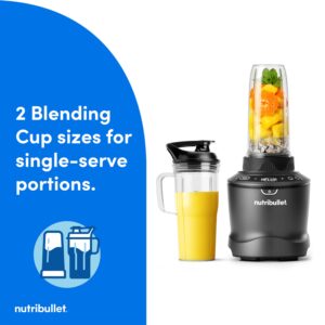 nutribullet SmartSense Blender Combo, 5-speed blender, 1400 Watt Gunmetal Gray