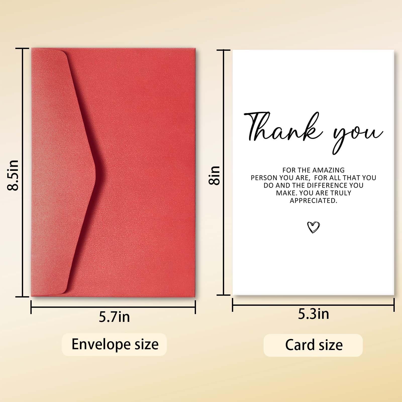 hvdler Sweet Thank You Card for Him Her, Funny Appreciation Card for Boss Teacher, Thank You Card for Friends Family, Thank You for All That You Do