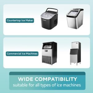 EUHOMY Ice Maker Cleaner & Descaler | 4 Use & Individually Packed | Ice Machine Cleaner with Organic Citric Acid Descaling Powder, Ideal for All Brands