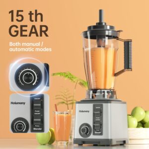 Professional Blender for Kitchen, Countertop Blender for Smoothies/Shakes/Ice Crush, Blender and Food Processor Combo with 3L Pitcher,Vegetable Chopper and Grinding Cup (Standard)