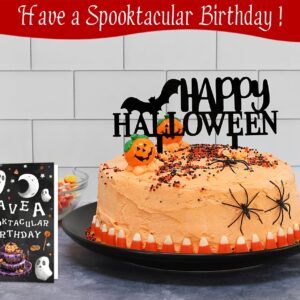 BIZIBAFF Halloween Birthday Card Ghosts Happy Birthday Halloween Cards Gift for Kids Women Men Funny Halloween Birthday Cards with Envelope Spooky Halloween Baby Shower Party Halloween Birthday Card