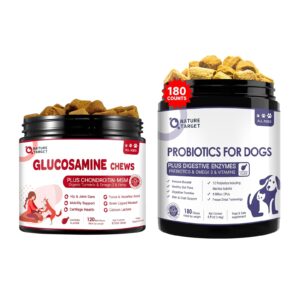 glucosamine for dogs, probiotics for dogs 180 bites