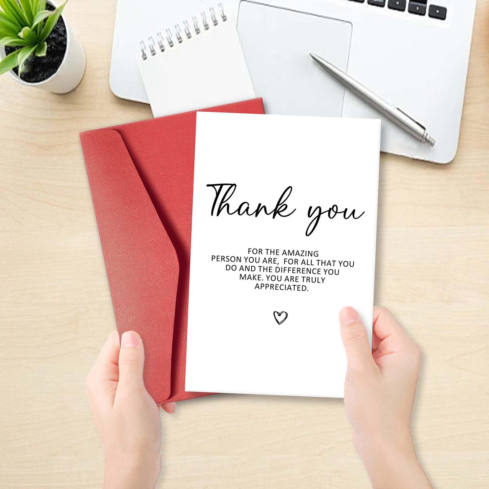 hvdler Sweet Thank You Card for Him Her, Funny Appreciation Card for Boss Teacher, Thank You Card for Friends Family, Thank You for All That You Do