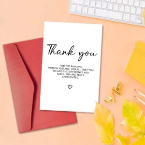 hvdler Sweet Thank You Card for Him Her, Funny Appreciation Card for Boss Teacher, Thank You Card for Friends Family, Thank You for All That You Do