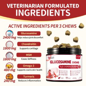 Glucosamine for Dogs, Probiotics for Dogs 180 Bites