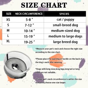 Inflatable Dog Cone Collar - B8-3 Surgery Recovery Adjustable Soft Alternative Neck Donut with Shield for Small Medium Large Pet,XL