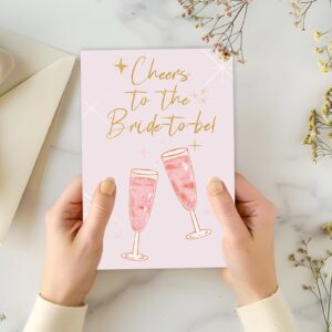 FANCYLUCKY Sweet Bridal Shower Card for Bride To Be, Funny Wedding Engagement Cards for Women Sister Friends, Bachelorette Party Card for Her, Wedding Congratulations Card