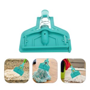 LIFKOME Commercial Mop Clamps Gripper Mop Heavy Duty Mop Head Clamps Replacement Mop Head Clip Change Mop Head for Floor Cleaning Home Bathroom Kitchen Green