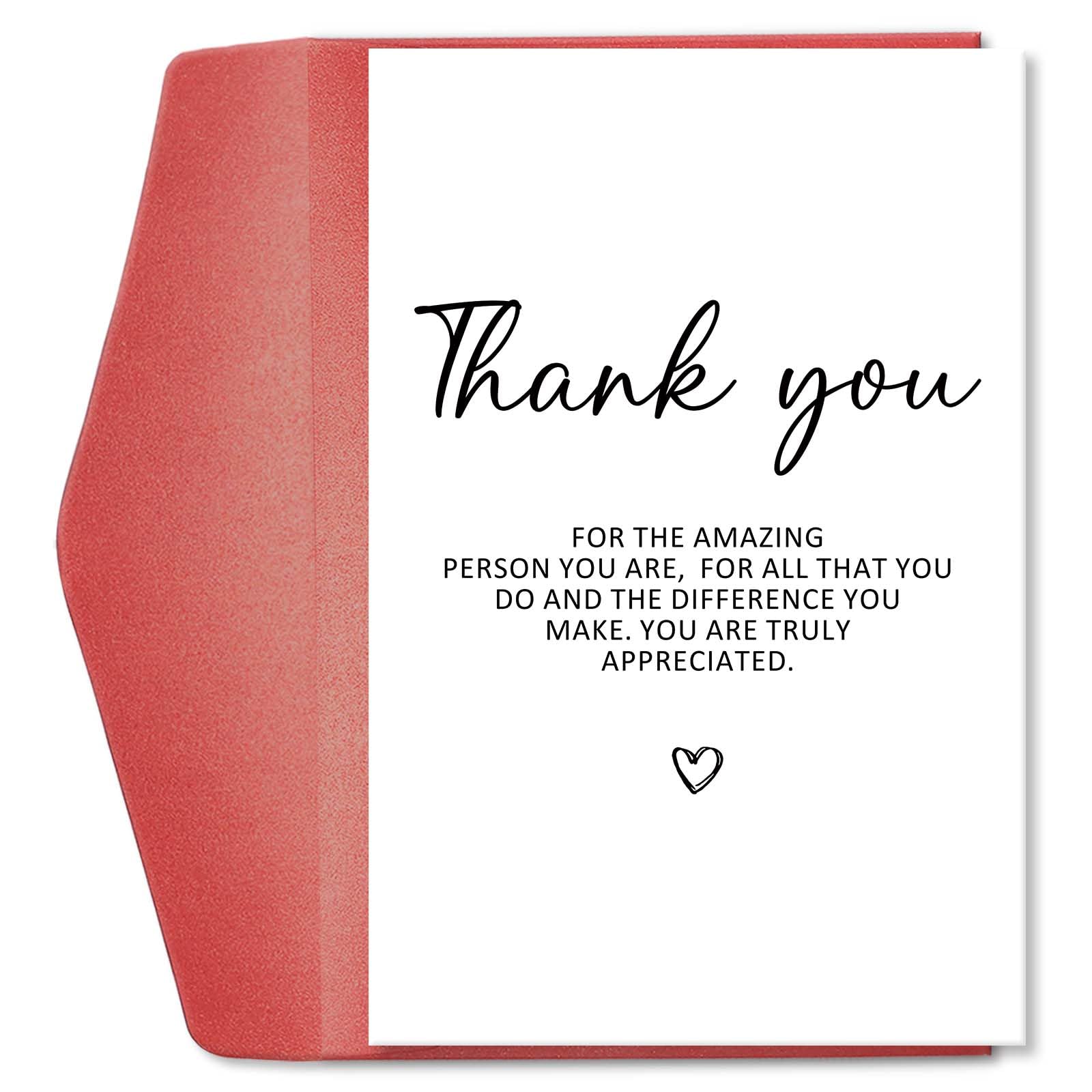 hvdler Sweet Thank You Card for Him Her, Funny Appreciation Card for Boss Teacher, Thank You Card for Friends Family, Thank You for All That You Do