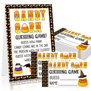 bizibaff guess how many candy corns halloween party game 50 candies guessing game cards halloween baby shower party game for adults guess how many candies are in the jar halloween party supplies