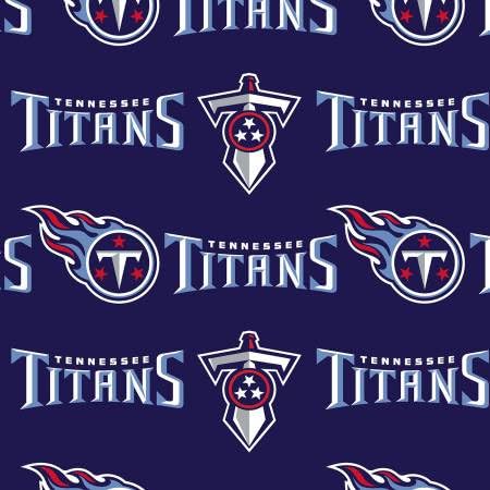 Tennessee Titans Cotton Fabric - NFL Team Logo Cotton Fabric by The Yard, Fat Quarter, Half Yard, 1 Yard, 2 Yard Cuts