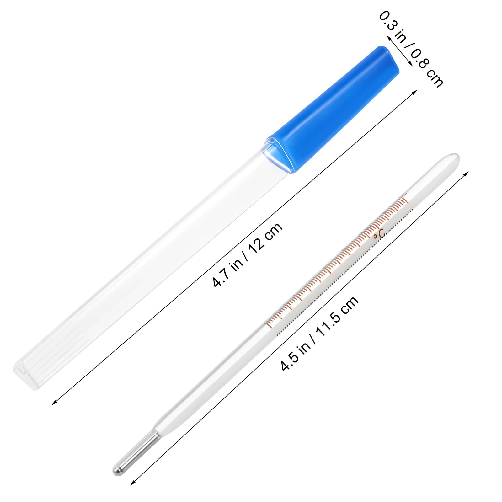 ℃ Glass Oral Temperature Measurement Classic Digital Temperature Measurement Accurate Temperature Measurements for Families