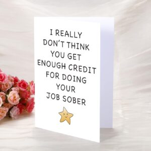 Funny Coworker Leaving Card Gifts Stocking Stuffers for Women Men Thank You Card, Christmas Gifts for Boss Coworker Work Friend Leader Coworkers Retirement Gift New Job Goodbye Farewell Card Gifts