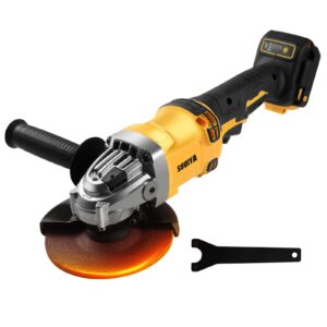 cordless angle grinder compatible with dewalt 20v max battery4-1/2" blades brushless grinder,3 variable speed up to 10000 rpm battery powered angle grinde,for cutting, griding, polishing (no battery)