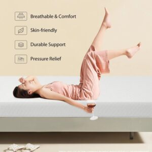 PIKAQTOP 5 Inch Gel Memory Foam Mattress - Gel Infusion, CertiPUR-US Certified, Comfy Support - Twin Size in a Box