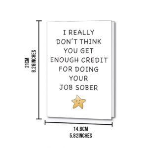 Funny Coworker Leaving Card Gifts Stocking Stuffers for Women Men Thank You Card, Christmas Gifts for Boss Coworker Work Friend Leader Coworkers Retirement Gift New Job Goodbye Farewell Card Gifts